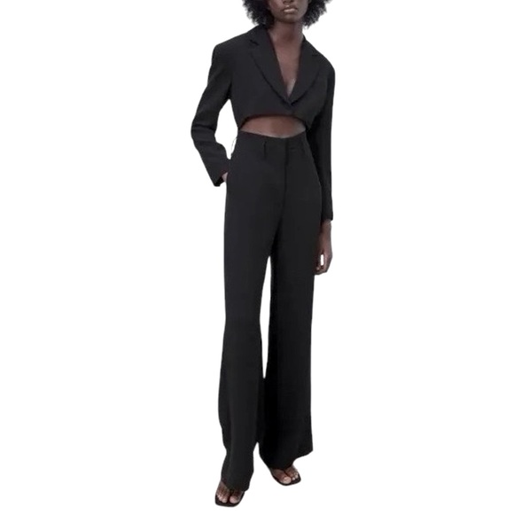 🔥ZARA Long Sleeve Cut Out Jumpsuit Size XS - Picture 2 of 5
